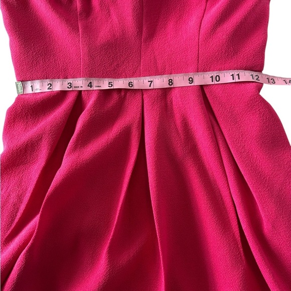 Lulu's Womens Dress Strappy Fit and Flare Mini Skater Hot Pink Size Medium - Picture 10 of 11